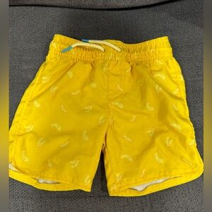 Cat & Jack Bright Yellow Banana Swim Trunks